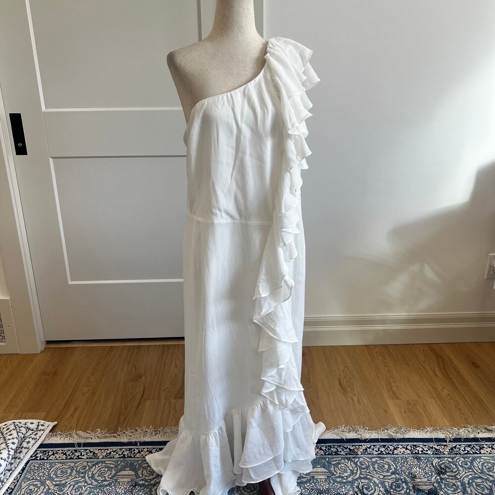 CITY CHIC Women's Izabela Maxi Dress Size 16 In Ivory - Picture 4 of 12